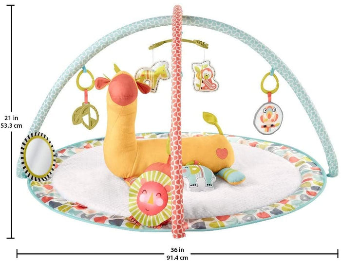 FISHER PRICE PALESTRINA GIRAFFA CON TAPPETO E CUSCINO