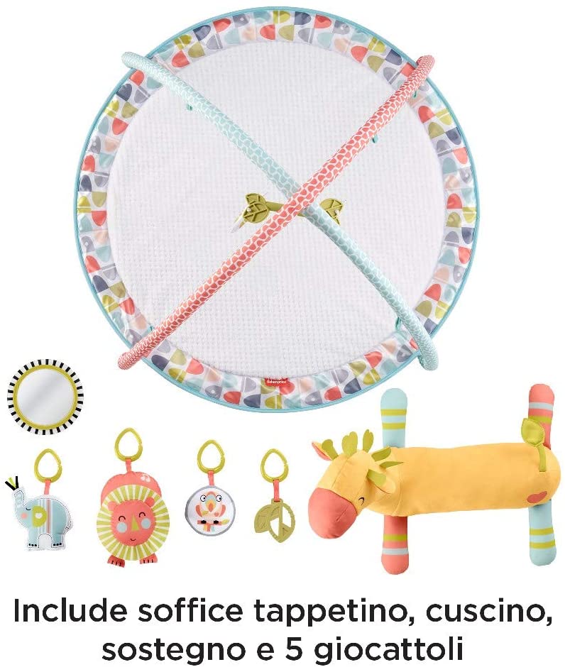 FISHER PRICE PALESTRINA GIRAFFA CON TAPPETO E CUSCINO