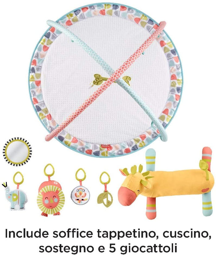 FISHER PRICE PALESTRINA GIRAFFA CON TAPPETO E CUSCINO