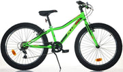 BICICLETTA BOY PLUS DA 24" IN COLORE VERDE FLUO PER BAMBINO
