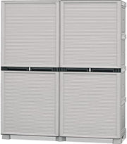 ARMADIO CONCERT IN POLIPROPILENE CON RIPIANI 39 X 100 X 172 CM COLORE GRIGIO