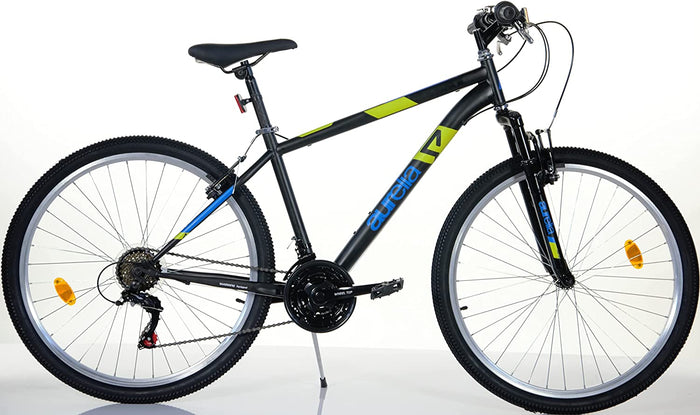BICICLETTA AURELIA 27.5" IN COLORE NERO ANTRACITE E FINITURA BLU PER UOMO