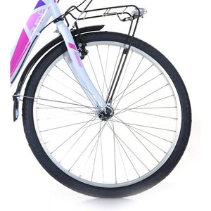 BICICLETTA VENERE DA 24" IN COLORE BIANCO E FUCSIA PER BAMBINA