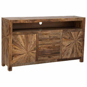 Credenza in legno naturale 165x41x94