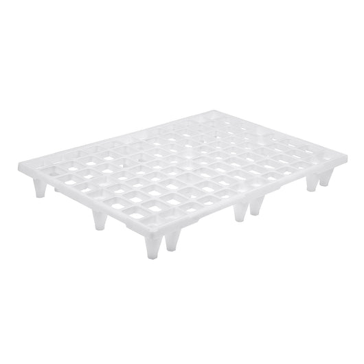 PALLET PEDANA IN PLASTICA 80X120XH13.5CM DI COLORE BIANCO