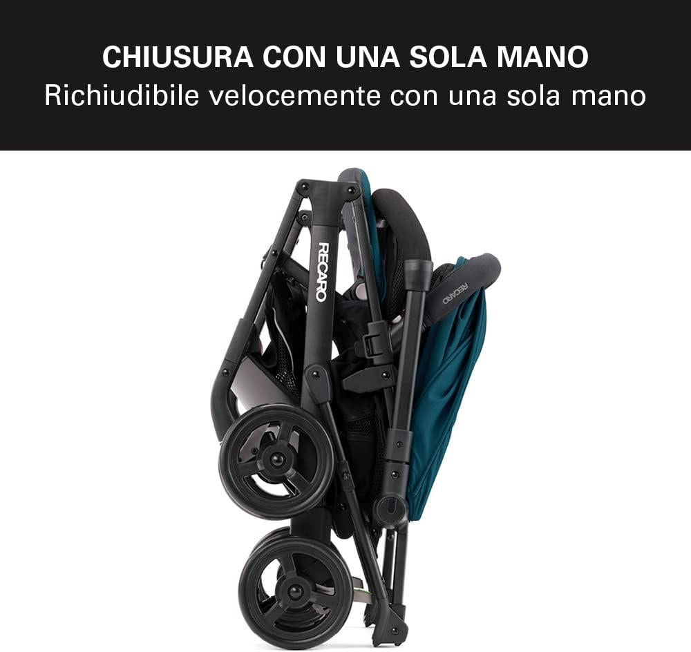 RECARO PASSEGGINO ROSSO EASYLIFE ELITE 2 RECLINABILE RICHIUDIBILE CON RIDUTTORE ROSSO