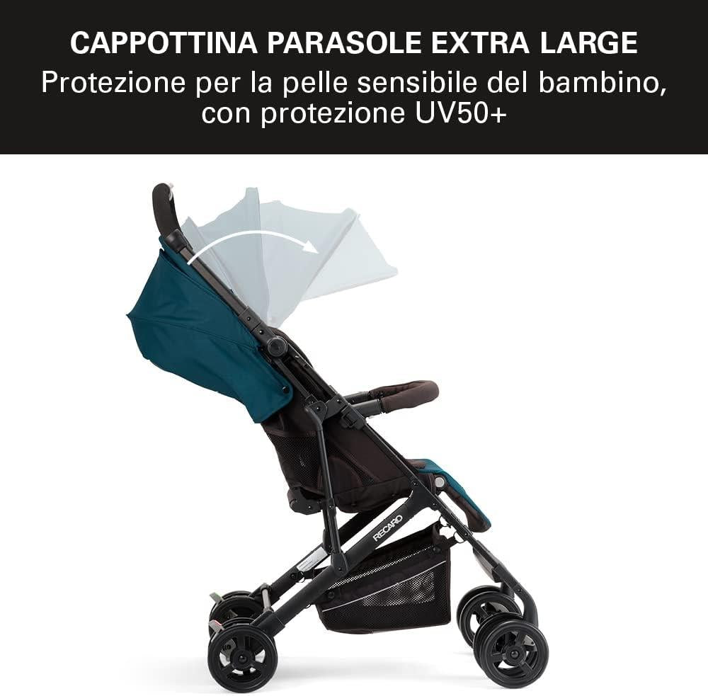 RECARO PASSEGGINO ROSSO EASYLIFE ELITE 2 RECLINABILE RICHIUDIBILE CON RIDUTTORE ROSSO