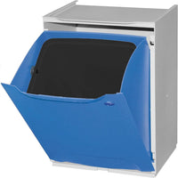 PATTUMIERA RACCOLTA DIFFERENZIATA 34X29XH 47 CM IN PLASTICA BLU IMPILABILE