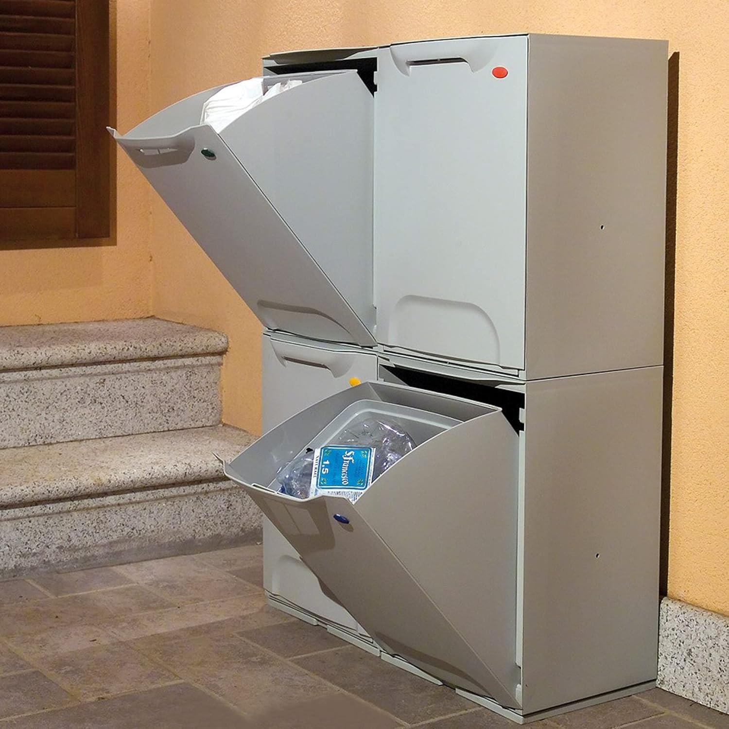 PATTUMIERA RACCOLTA DIFFERENZIATA 34X29XH 47 CM IN PLASTICA BLU IMPILABILE