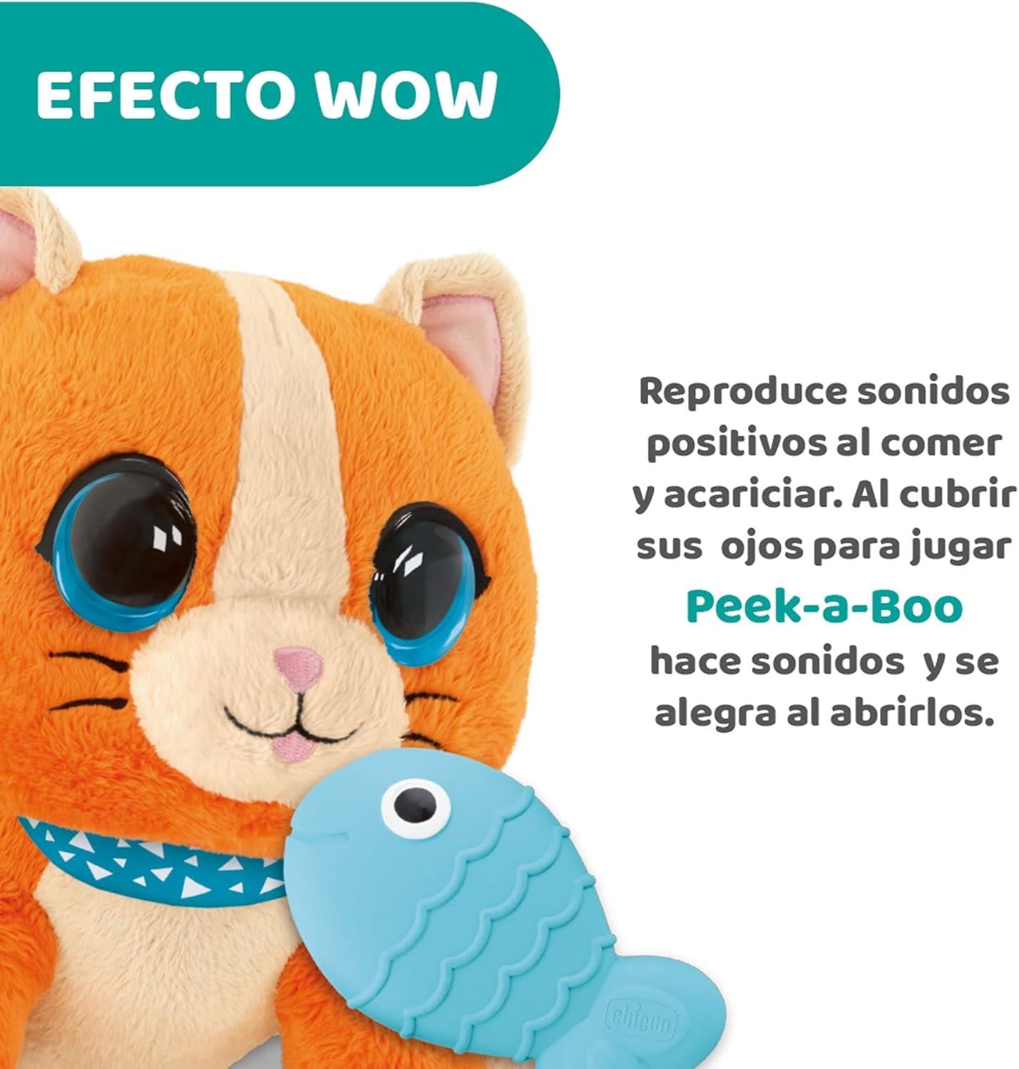 CHICCO PEEKABOO KITY PELUCHE INTERATTIVO PER GATTI IDEALE COME ANIMALE DOMESTICO
