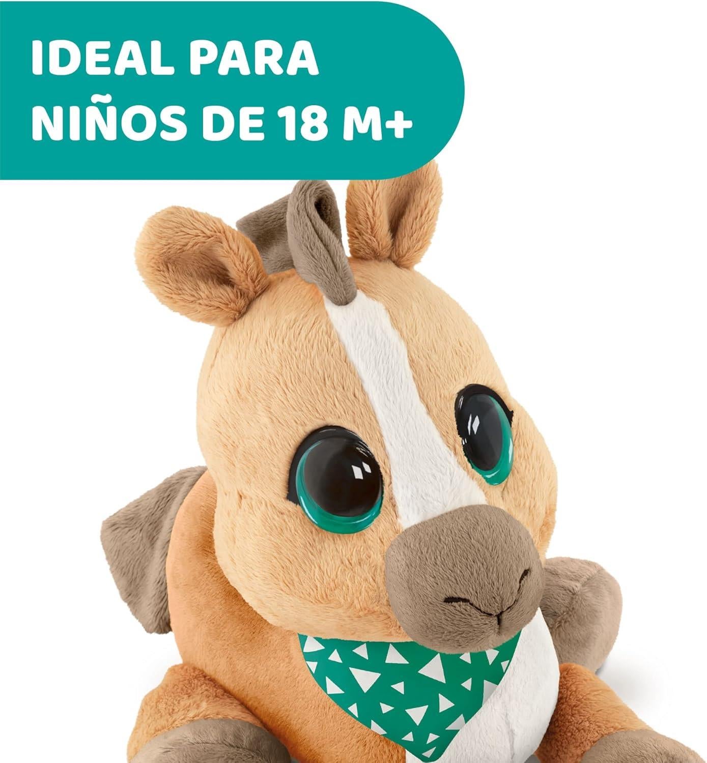 CHICCO PEEKABOO PONY PELUCHE DI PICCOLO CAVALLO INTERATTIVO PUPAZZO IDEALE COME ANIMALE DOMESTICO