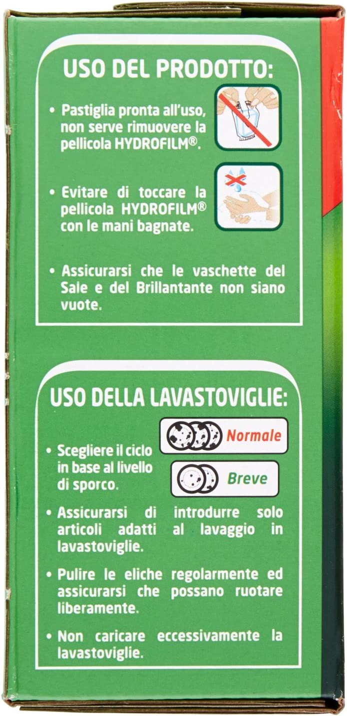 TABS SVELTO LAVASTOVIGLIE CLASSICO FORMATO DA 32 PEZZI