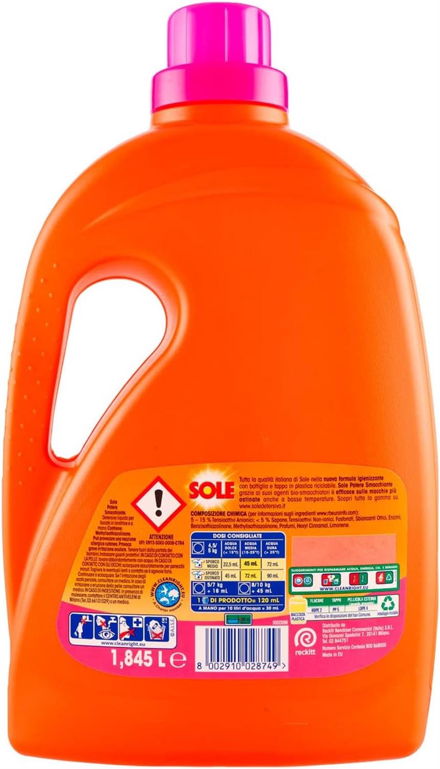 SOLE DETERSIVO LAVATRICE FRPOTERE SMACCHIANTE 41 LAVAGGI 1,845 ANCHE A BASSE TEMPERATURE