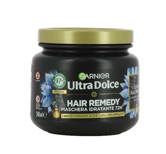 GARNIER ULTRA DOLCE CARBONE MAGNETICO MASCHERA IDRATANTE HAIR REMEDY1 MINUTO DI POSA PER LUNGHEZZE SECCHE 340 ML
