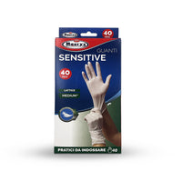 MAURY'S GUANTI IN LATTICE DA 40 PEZZI LINEA SENSITIVE TAGLIA M