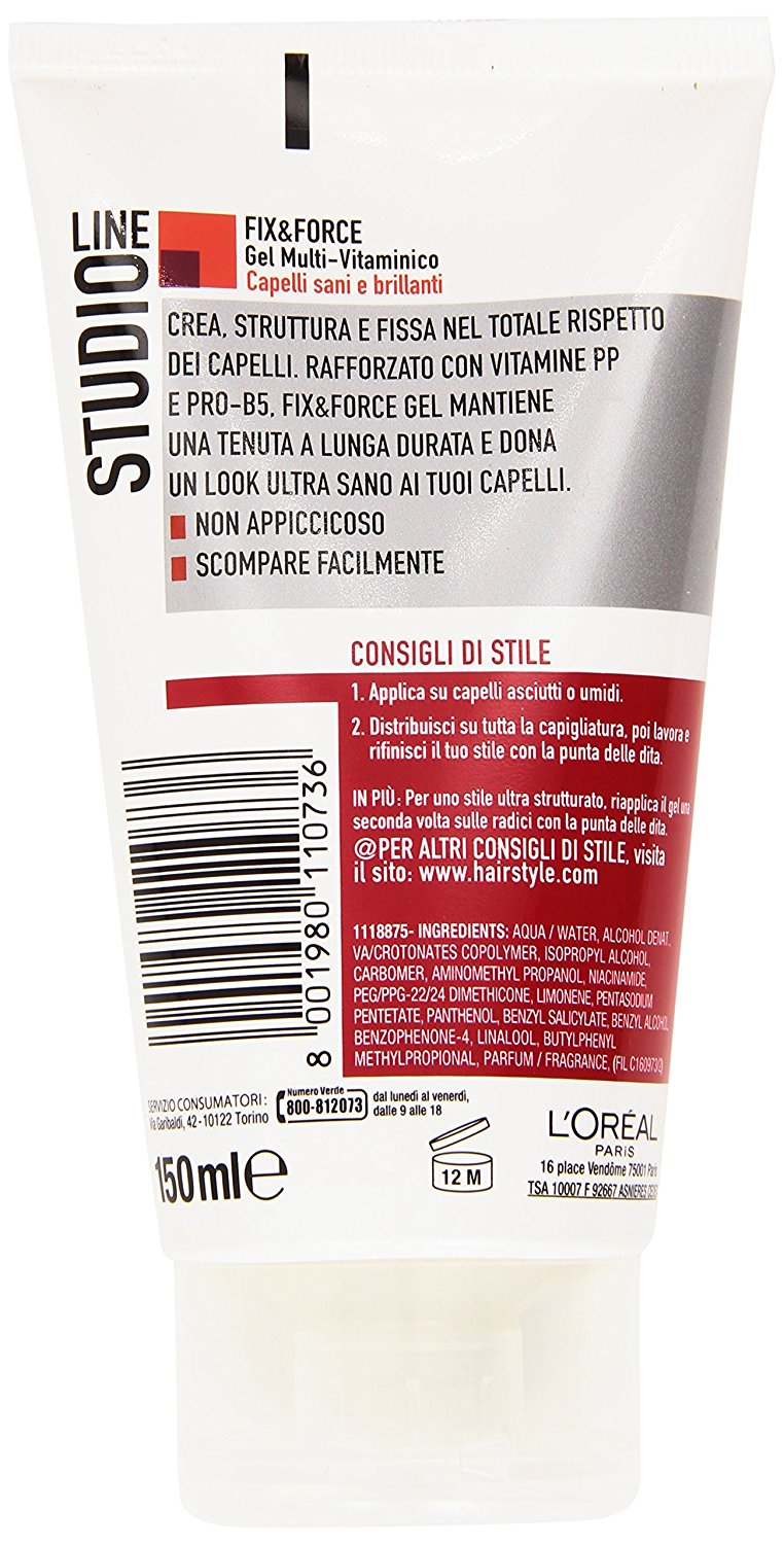 STUDIO LINE GEL MULTIVITAMINICO FISSAGGIO IPERFORTE 150 ML