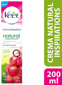 VEET CREMA DEPILATORIA CORPO 200 ML NATURAL OLIO SEMI D'UVA