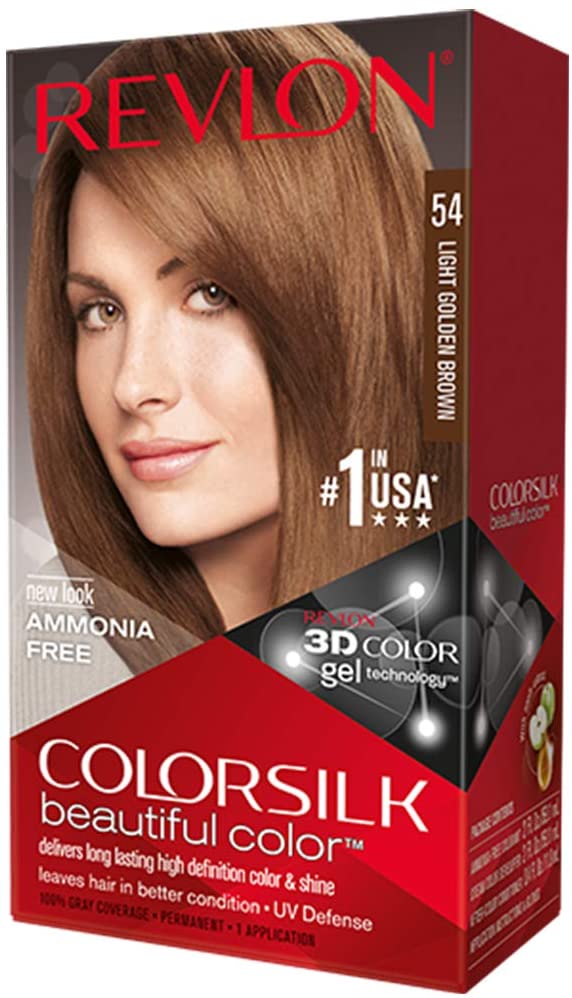 REVLON COLORAZIONE PERMANENTE COLORSILK N 54 LIGHT GOLDEN BROWN