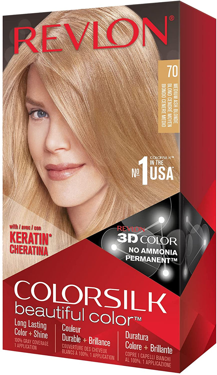 REVLON COLORAZIONE PERMANENTE COLORSILK N 70 MEDIUM ASH BLONDE