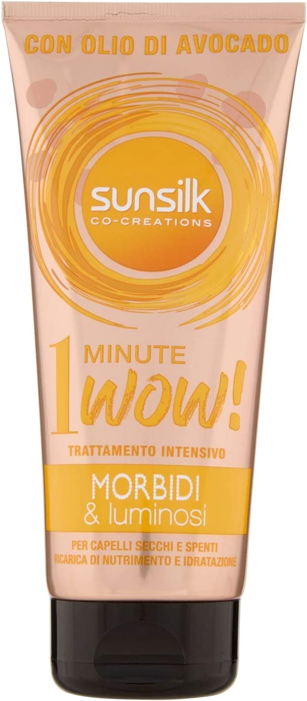 SUNSILK 1 MINUTE WOW MASCHERA PER CAPELLI MORBIDI E LUMINOSI 180 ML