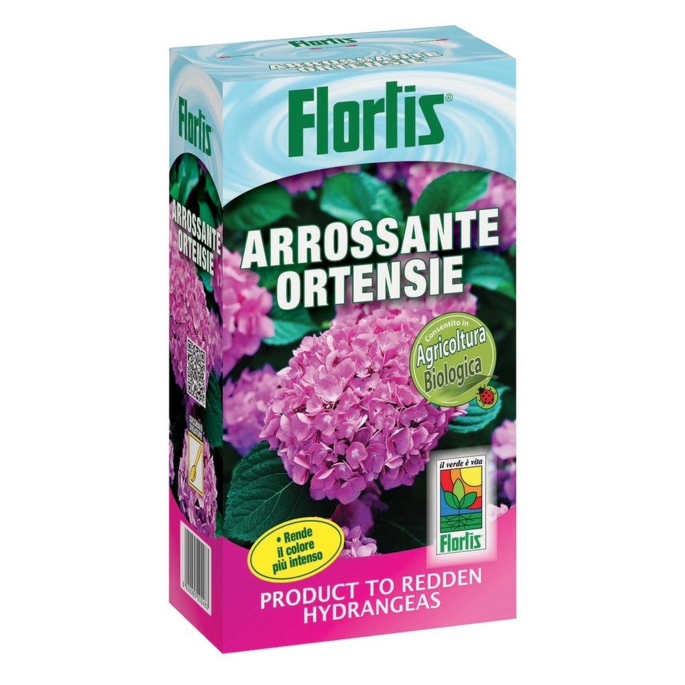 Concime ARROSSANTE per Ortensie FLORTIS in polvere ortensie ROSSE + misurino 1kg