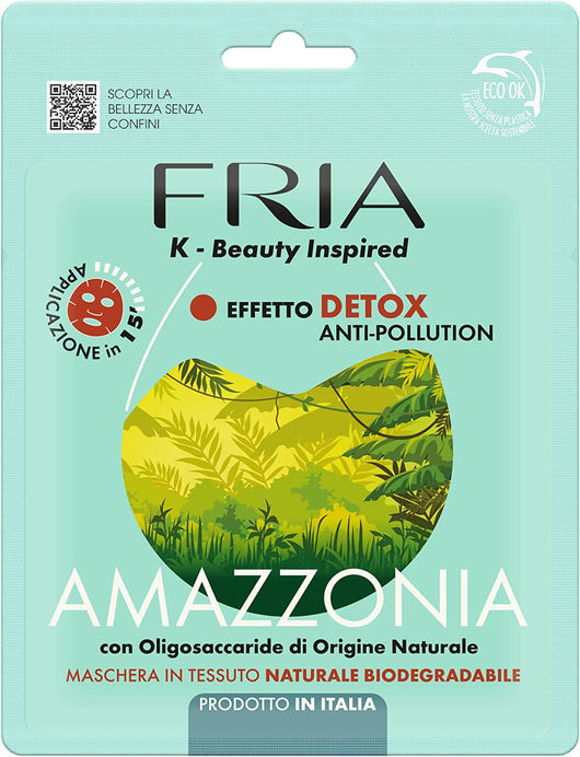 FRIA MASCHERA PER IL VISO EFFETTO DETOX  IN CONFEZIONE MONODOSE AMAZZONIA