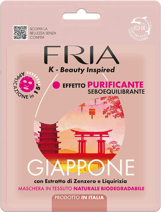 FRIA MASCHERA PER IL VISO EFFETTO PURIFICANTE IN CONFEZIONE MONODOSE GIAPPONE
