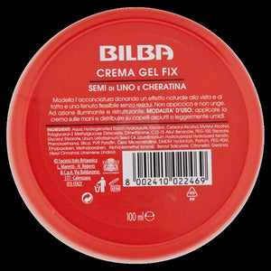 BILBA CREMA GEL FIX FISSAGGIO CAPELLI SEMI DI LINO E CHERATINA 100ML