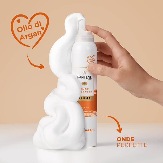 PANTENE PRO-V SPUMA STYLING ONDE PERFETTE 200ML CAPELLI LUMINOSI ALL'ARGAN N3