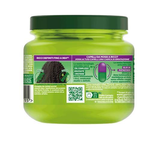 GARNIER FRUCTIS MASCHERA PER CAPELLI DA MOSSI A RICCI ANTI-CRESPO MORBIDI E LUMINOSI HYDRA RICCI 320 ML