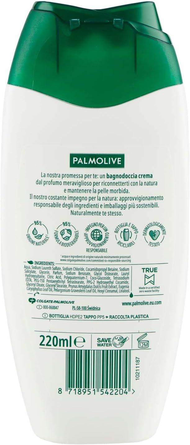 PALMOLIVE BAGNOSCHIUMA 220 ML NATURALS FIORI DI MANDORLO E LATTE IDRATANTE