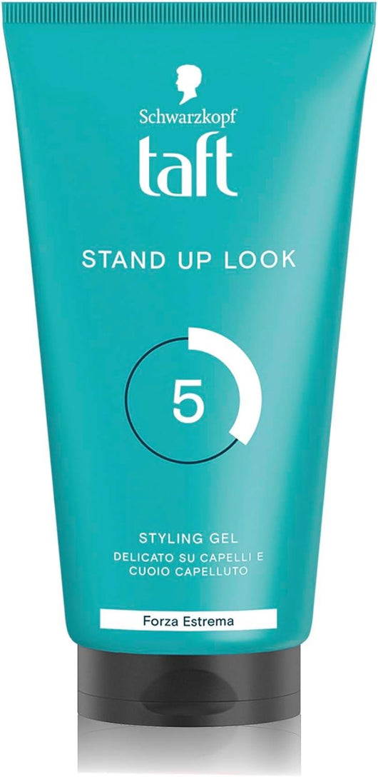 SCHWARZKOPF GEL N 5 PER CAPELLI TAFT STYLING STAND UP LOOK  UOMO E DONNA A LUNGA DURATA 150 ML