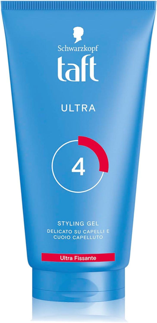 SCHWARZKOPF GEL N 4 PER CAPELLI TAFT STYLING ULTRA UOMO E DONNA A LUNGA DURATA PER TUTTI I TIPI DI CAPELLI 150 ML