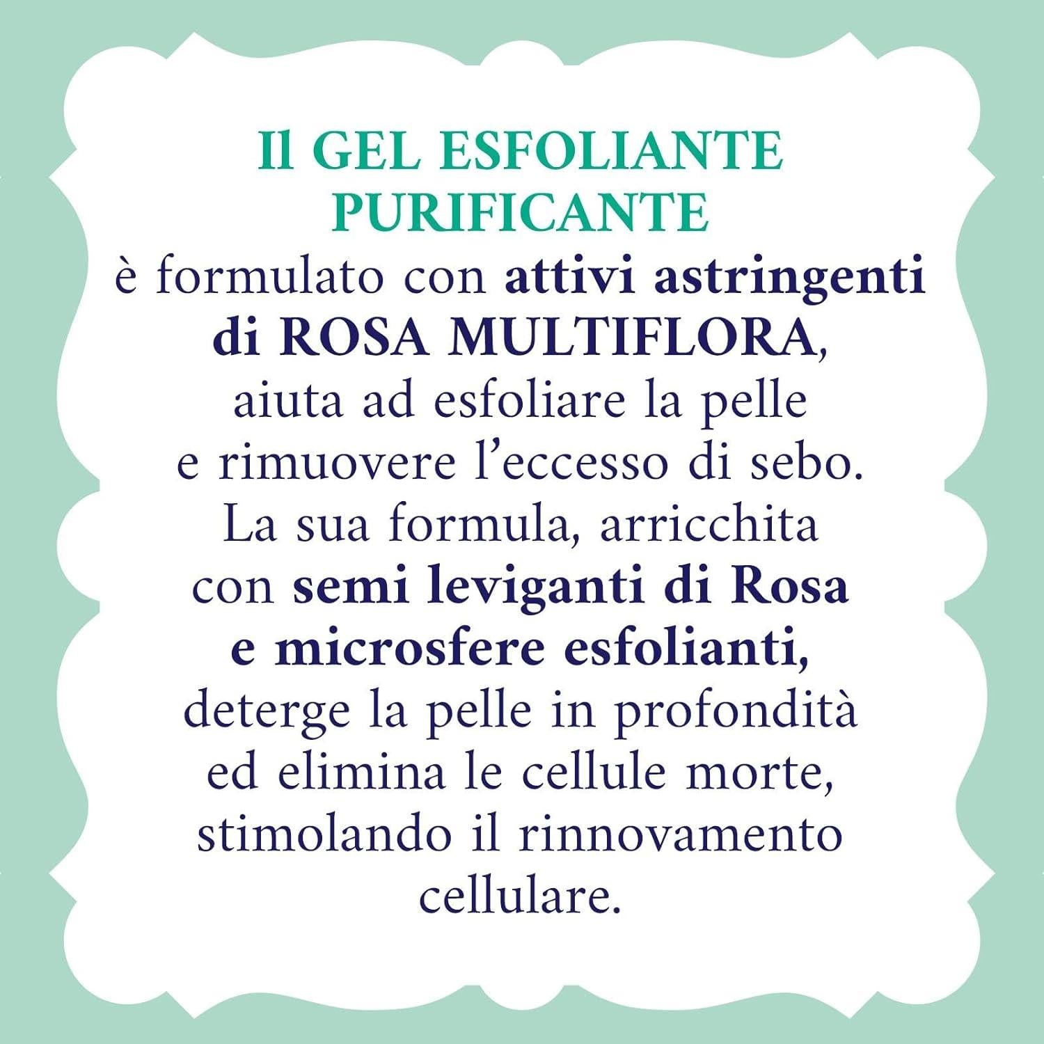 ACQUA ALLE ROSE GEL ESFOLIANTE QUOTIDIANO PURIFICANTE PER PELLI NORMALI E MISTE 150 ML
