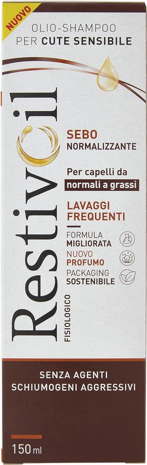 RESTIVOIL FISIOLOGICO OLIO-SHAMPOO PER CUTE SENSIBILE SEBO NORMALIZZANTE 150 ML