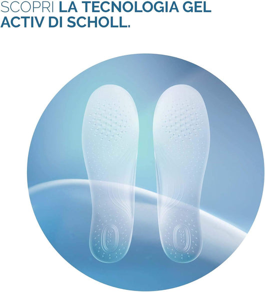 SCHOLL SOLETTE GEL ACTIV DONNA PER TACCHI MEDI AZIONE AMMORTIZZANTE E ANTISCIVOLO 1 PAIO