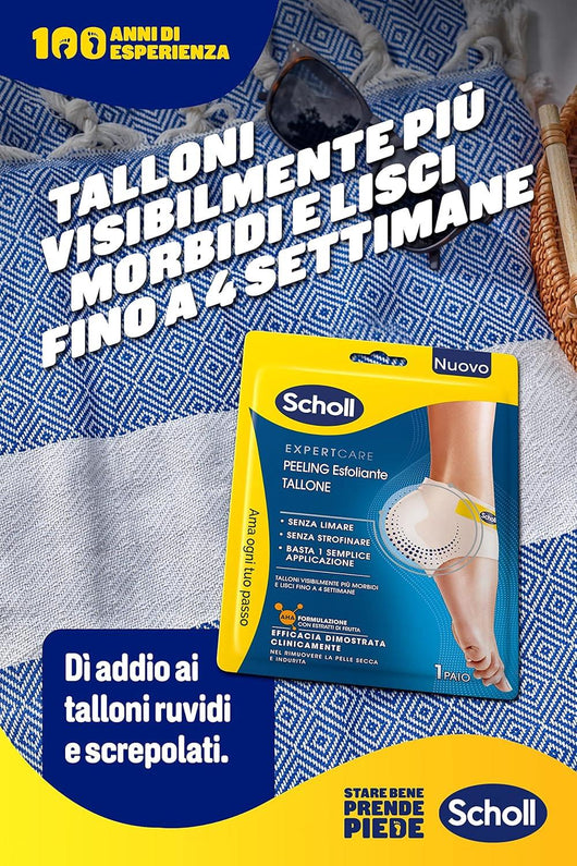 SCHOLL EXPERTCARE PEELING ESFOLIANTE MASCHERA PIEDI PIÙ MORBIDI FINO A 4 SETTIMANE RIMUOVI LA PELLE SECCA 1 PAIO