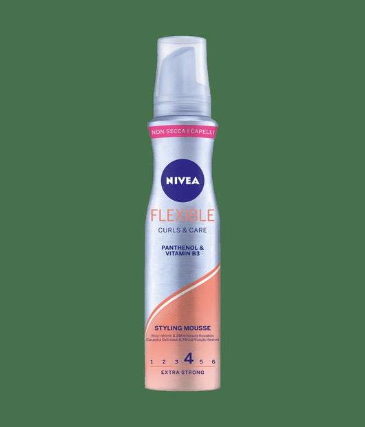 NIVEA SPUMA STYLING CAPELLI RICCI 150ML FLEXIBLE CON PANTENOLO E VITAMINA B3