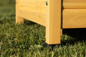 Garage per robot tagliaerba, in legno massello, tetto spiovente