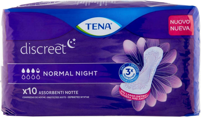 PANTS TENA DISCREET NORMAL NIGHT IN CONFEZIONE DA 10 PEZZI