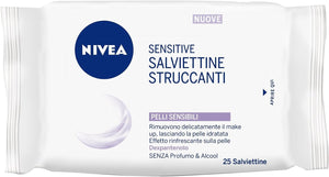 NIVEA BIO SENSITIVE SALVIETTE STRUCCANTI DA 25 PEZZI