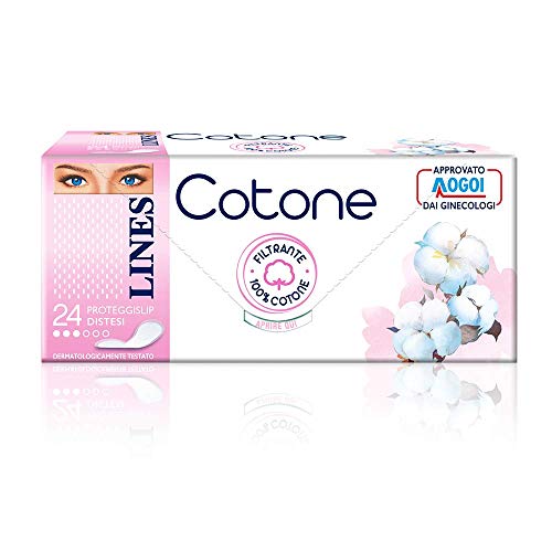 LINES COTONE BIO PROTEGGISLIP 24 PZ DERMATOLOGICAMENTE TESTATO NUOVO FILTRANTE OKY