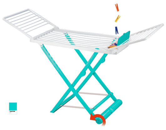 STENDINO NANNI 175X55XH115 STENDIBIANCHERIA 20MT CON PORTA MOLLETTE - STENDINO IN COLORAZIONE ASSORTITA