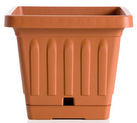 VASO GIARDINO TERRA QUADRATO 40X40CM CON SELF WATERER