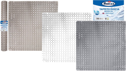 MAURYS TAPPETO PER LA DOCCIA DADO 54 X 54 CM COLORI ASSORTITI