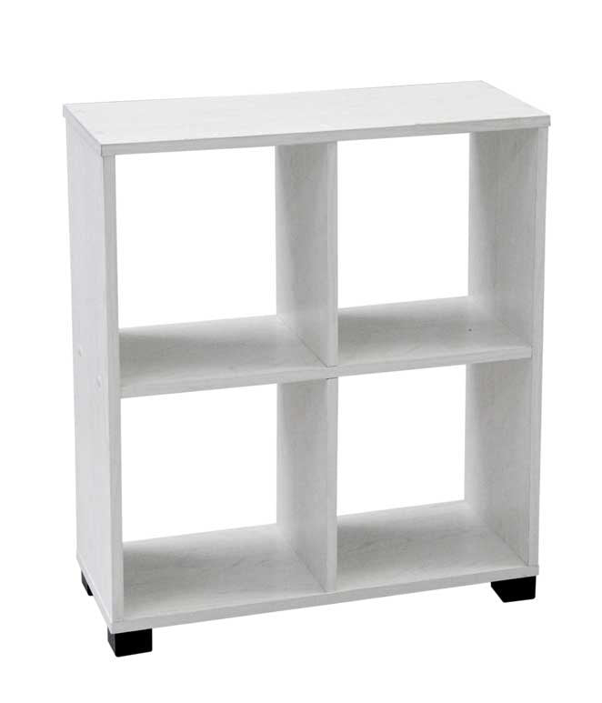 CUBO SCAFFALE BIANCO 60X24X H 68 CM BIANCO
