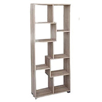 LIBRERIA A GIORNO DESIGN MODERNO 70X24X178CM COLORE ROVERE