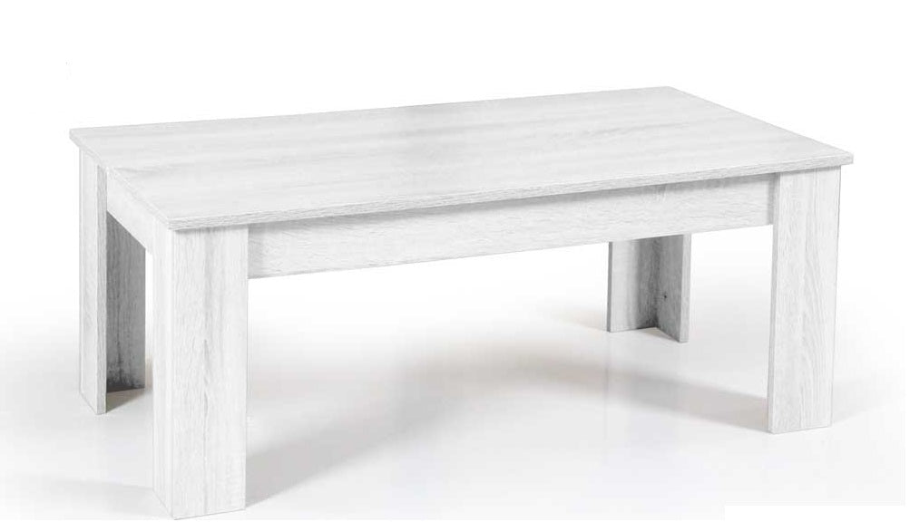 GAIA TAVOLINO DA CAFFÈ 100 X 50 X 40 CM IN COLORE BIANCO