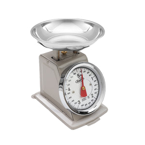 MAURY'S BILANCIA DA CUCINA IN ACCIAIO DA 5 KG DIAMETRO PIATTINO 16 CM