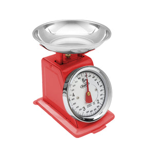 MAURY'S BILANCIA DA CUCINA IN ACCIAIO DA 5 KG DIAMETRO PIATTINO 16 CM